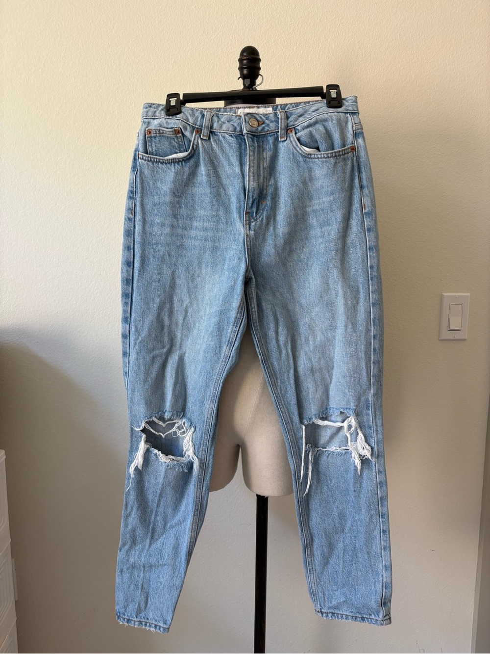 Topshop | Light Blue Distressed Women's Jeans